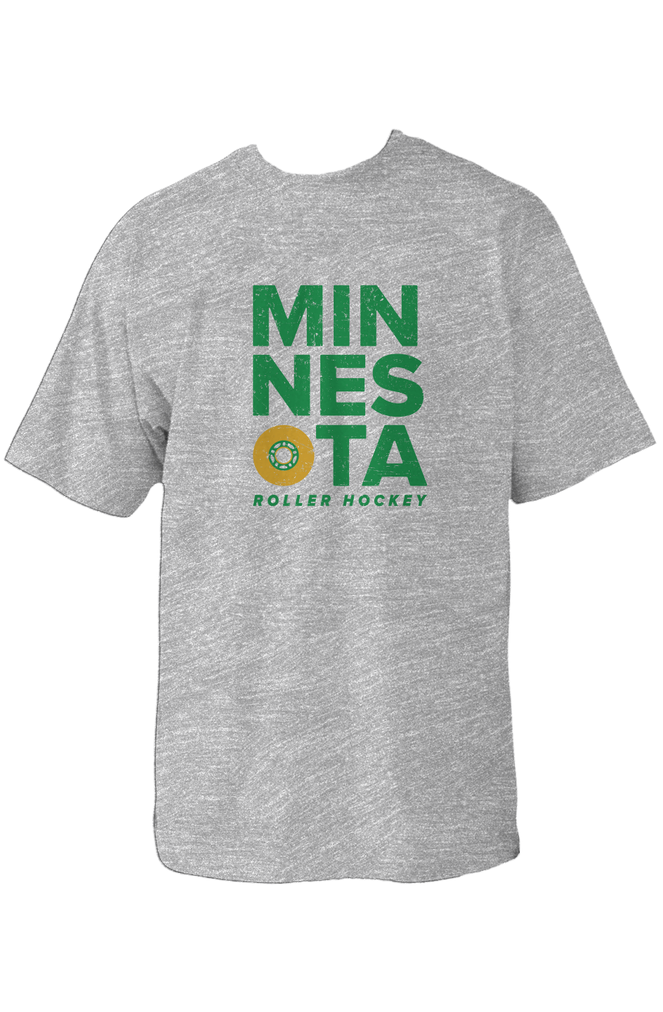 Minnesota Roller 90s Throwback Tee Grey | Barn Garb Hockey Threads