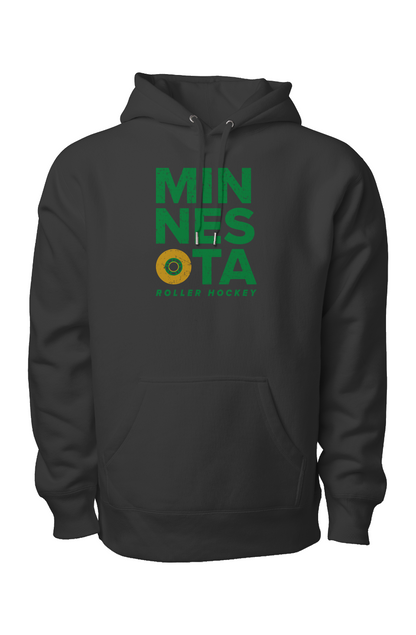 Minnesota Roller Legend Heavyweight Hoodie Black | Barn Garb Hockey Threads