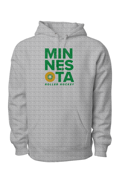Minnesota Roller Legend Heavyweight Hoodie Grey | Barn Garb Hockey Threads