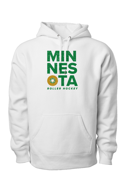 Minnesota Roller Legend Heavyweight Hoodie White | Barn Garb Hockey Threads