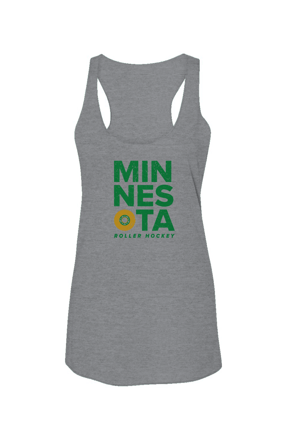 Minnesota Roller Racerback Barn Tank Grey | Barn Garb Hockey Threads