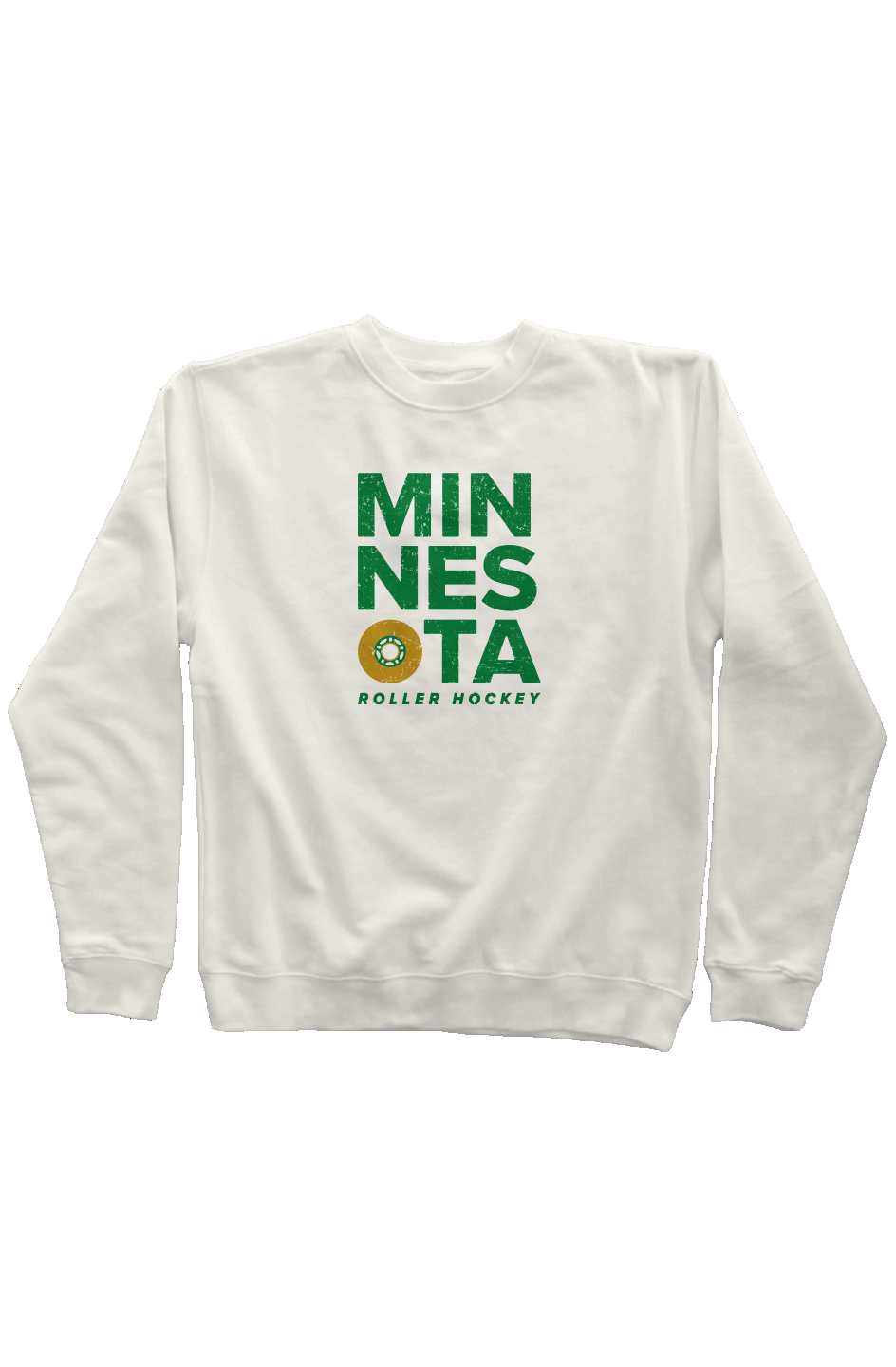 Minnesota Roller Rinkside Crewneck Sweatshirt Bone | Barn Garb Hockey Threads