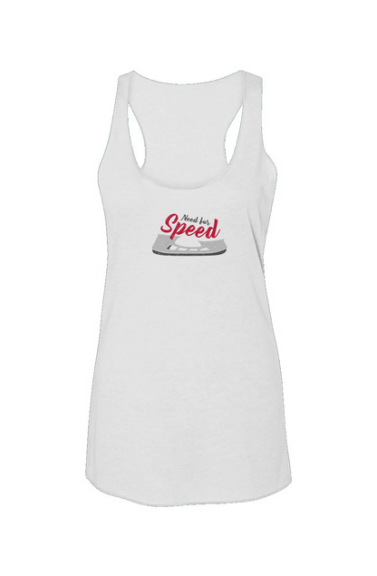 Need for Speed Racerback Barn Tank White | Barn Garb Hockey Threads