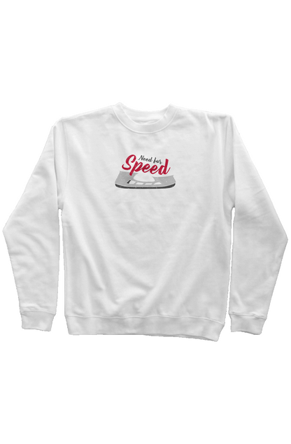 Need for Speed Rinkside Crewneck Sweatshirt White | Barn Garb Hockey Threads