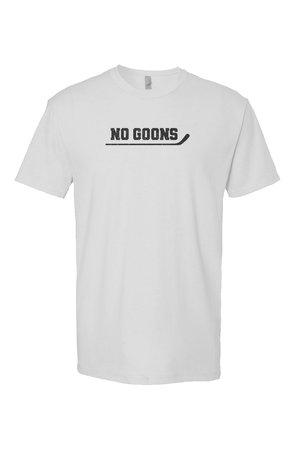 No Goons Breakaway Performance Tee White | Barn Garb Hockey Threads