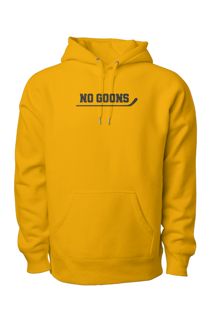 No Goons Legend Heavyweight Hoodie Gold | Barn Garb Hockey Threads