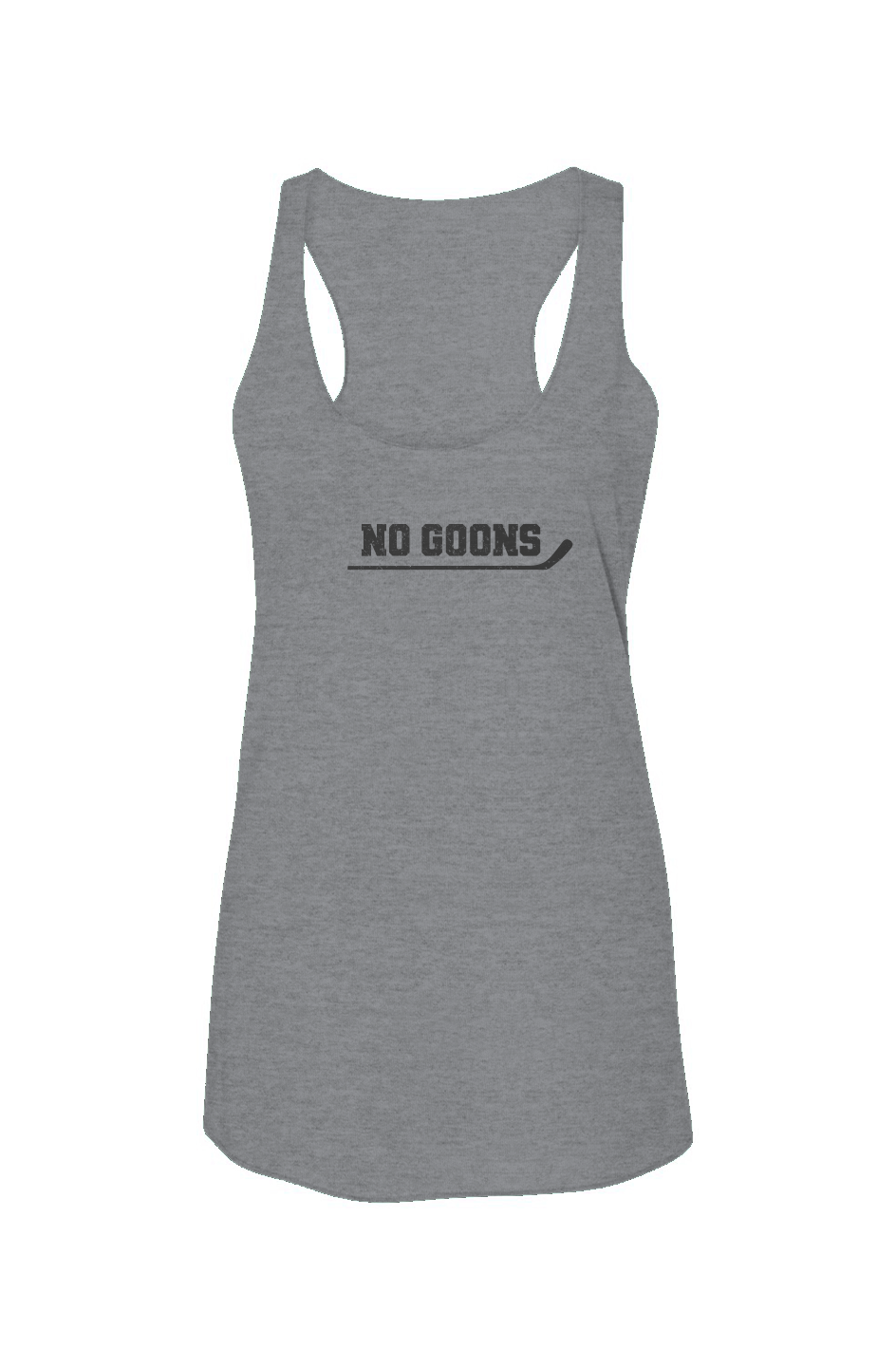 No Goons Racerback Barn Tank Grey | Barn Garb Hockey Threads