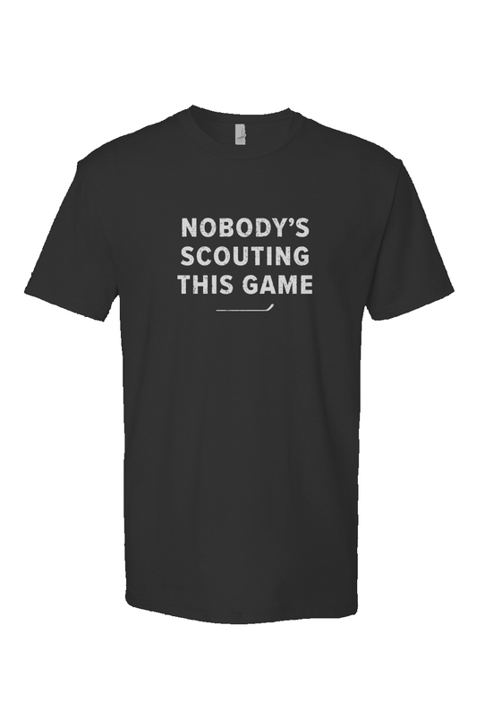 Nobody's Scouting This Game Breakaway Performance Black | Barn Garb Hockey Threads