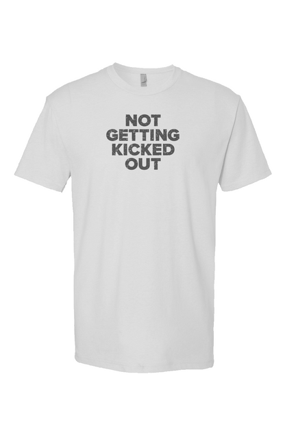Not Getting Kicked Out Breakaway Performance Tee White | Barn Garb Hockey Threads