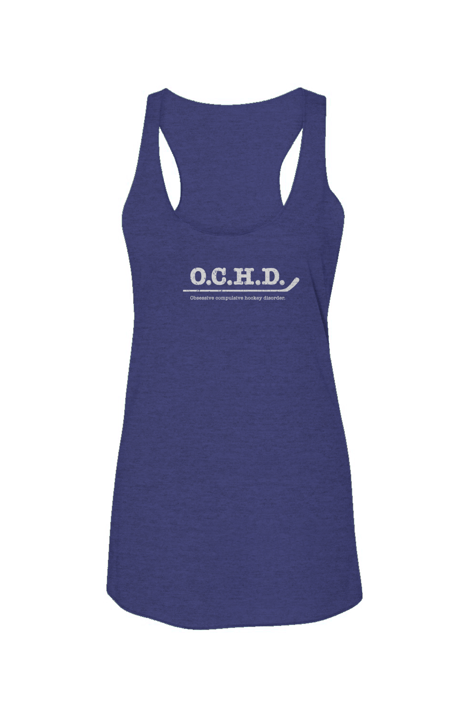 O.C.H.D. Racerback Barn Tank Navy Blue | Barn Garb Hockey Threads