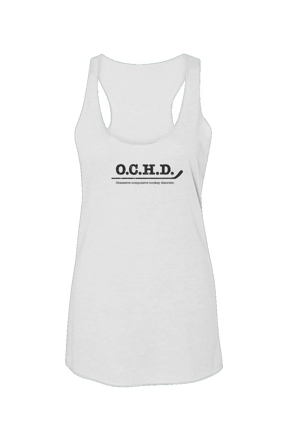 O.C.H.D. Racerback Barn Tank White | Barn Garb Hockey Threads