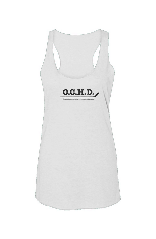 O.C.H.D. Racerback Barn Tank White | Barn Garb Hockey Threads
