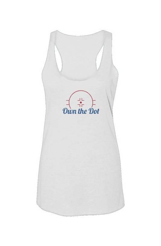 Own the Dot Racerback Barn Tank White | Barn Garb Hockey Threads