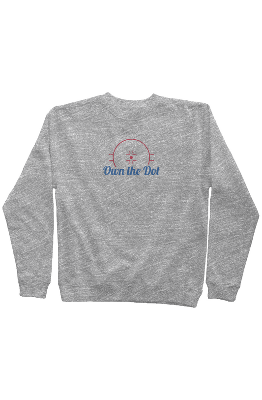 Own the Dot Rinkside Crewneck Sweatshirt Grey | Barn Garb Hockey Threads