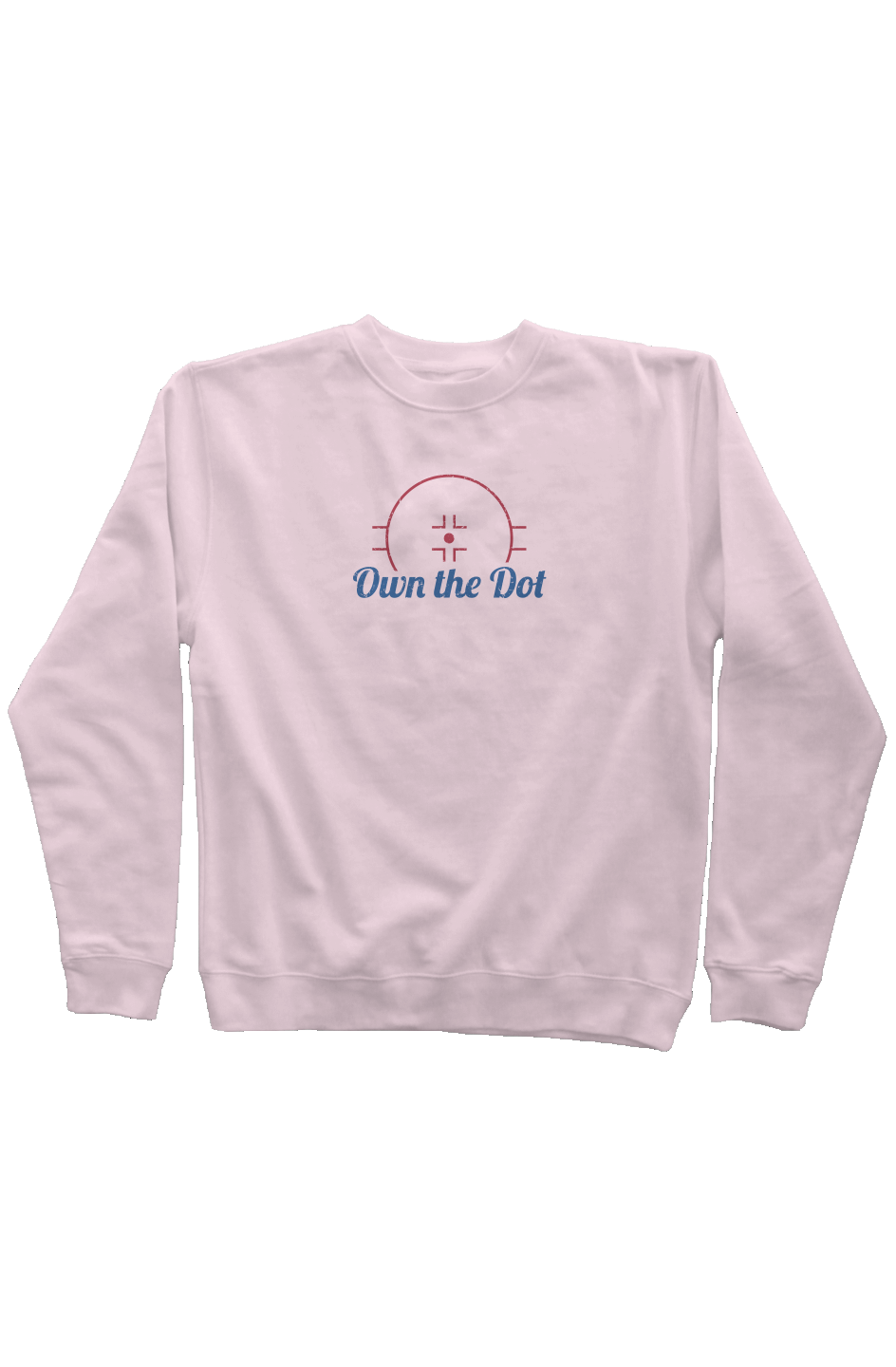 Own the Dot Rinkside Crewneck Sweatshirt Pink | Barn Garb Hockey Threads