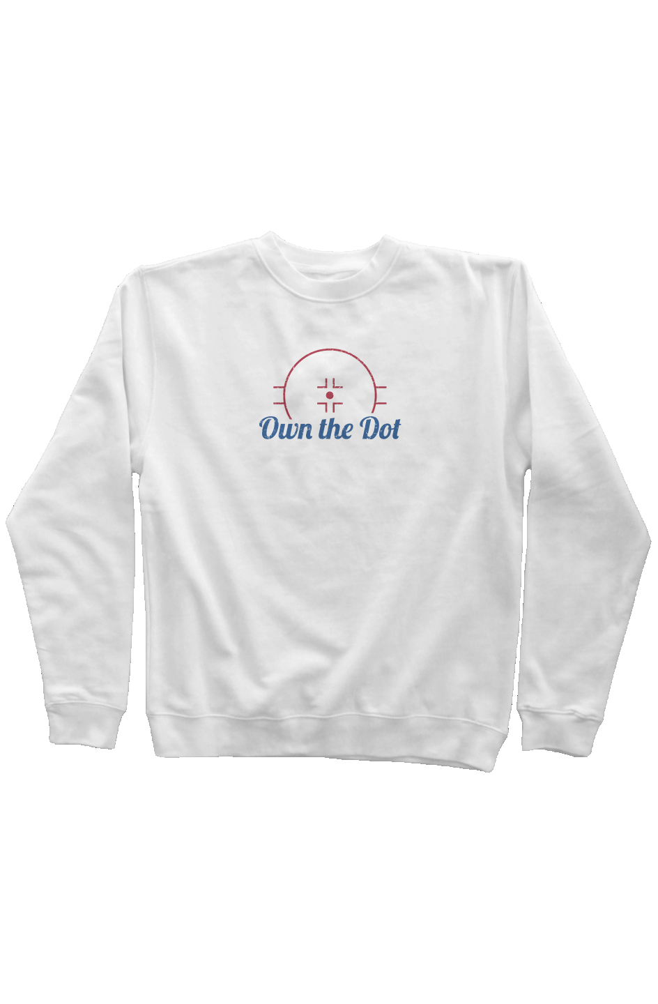Own the Dot Rinkside Crewneck Sweatshirt White | Barn Garb Hockey Threads