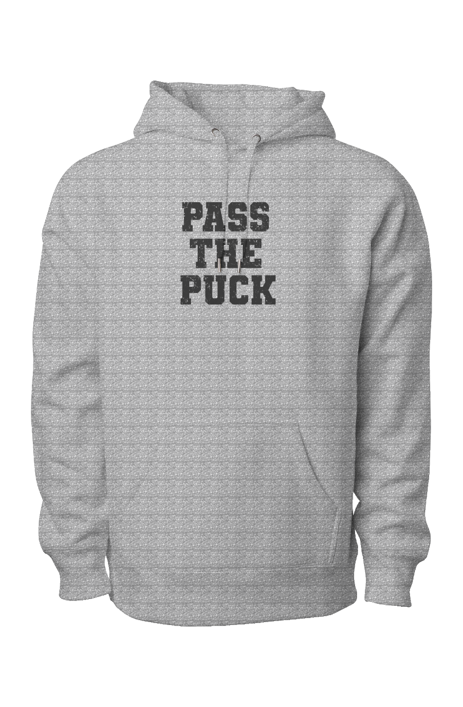 Pass the Puck Legend Heavyweight Hoodie Grey | Barn Garb Hockey Threads