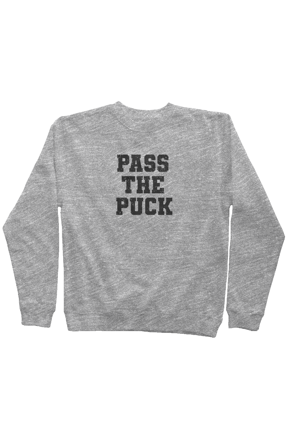 Pass the Puck Rinkside Crewneck Sweatshirt Grey | Barn Garb Hockey Threads