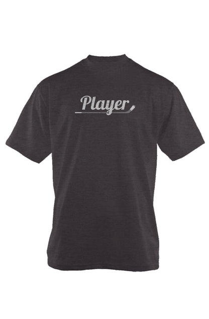 Player 90s Throwback Tee Charcoal | Barn Garb Hockey Threads