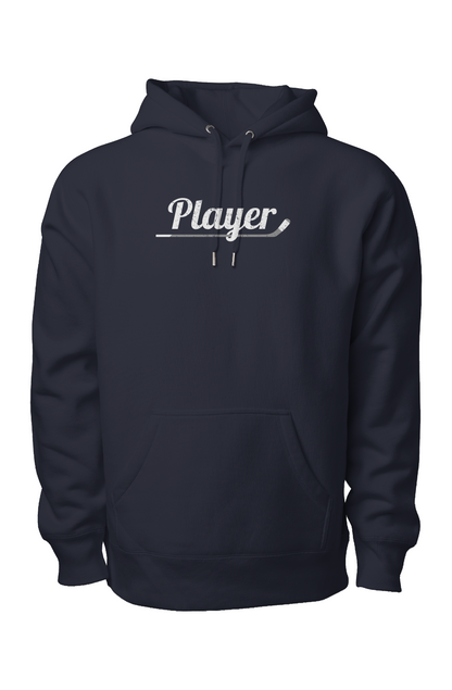 Player Legend Heavyweight Hoodie Navy Blue | Barn Garb Hockey Threads