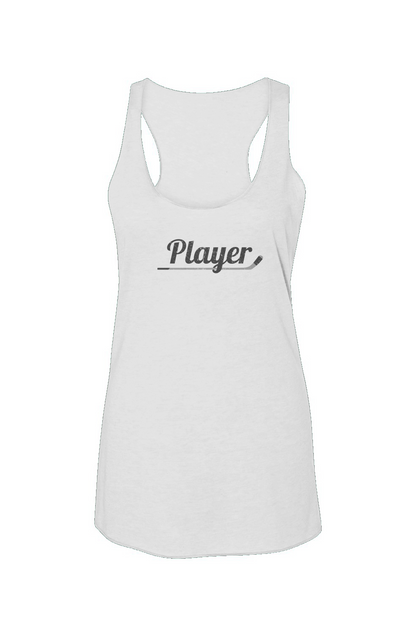 Player Racerback Barn Tank White | Barn Garb Hockey Threads