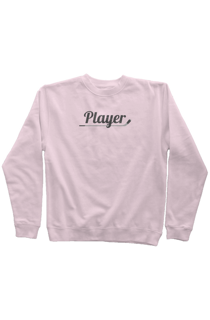 Player Rinkside Crewneck Sweatshirt Pink | Barn Garb Hockey Threads