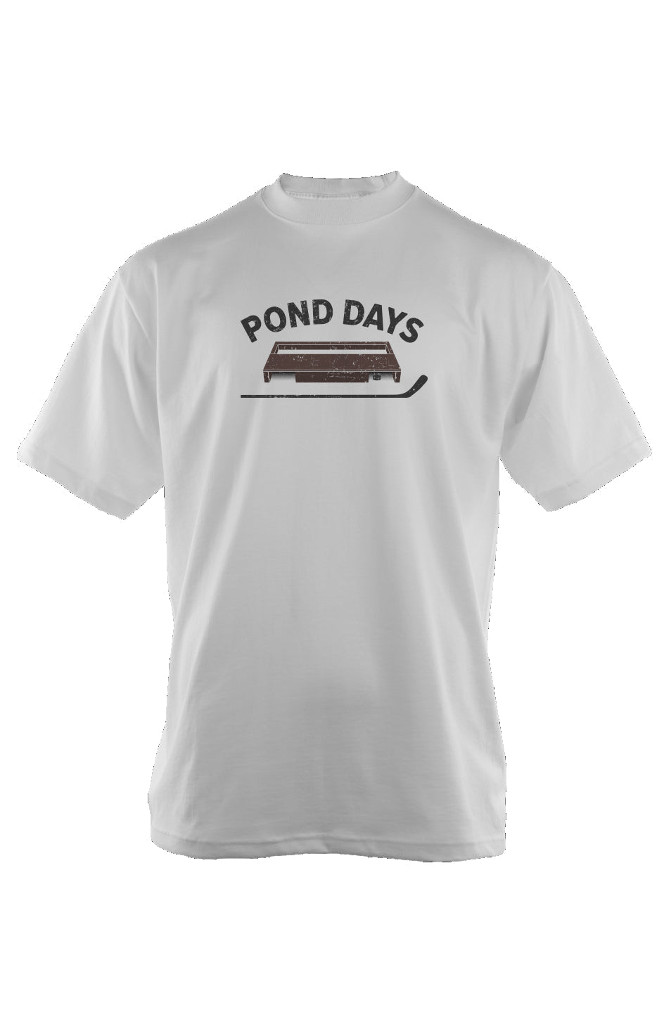 Pond Days 90s Throwback Tee White | Barn Garb Hockey Threads