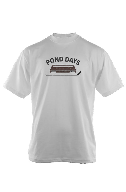 Pond Days 90s Throwback Tee White | Barn Garb Hockey Threads