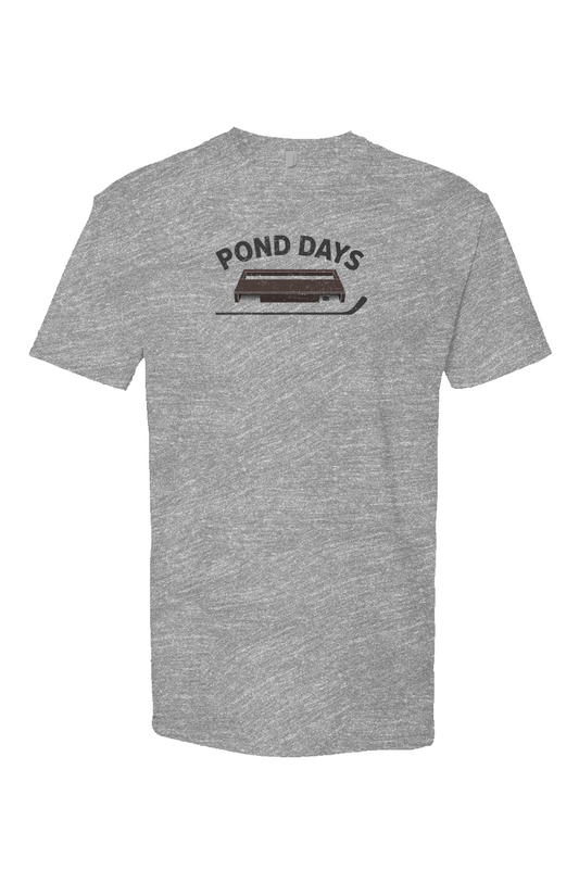 Pond Days Breakaway Performance Tee Grey | Barn Garb Hockey Threads