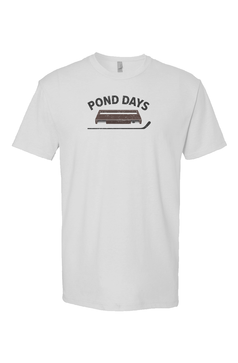 Pond Days Breakaway Performance Tee White | Barn Garb Hockey Threads