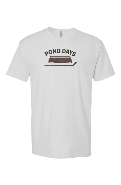 Pond Days Breakaway Performance Tee White | Barn Garb Hockey Threads