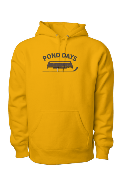 Pond Days Legend Heavyweight Hoodie Gold | Barn Garb Hockey Threads