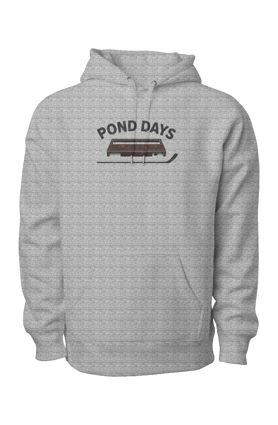 Pond Days Legend Heavyweight Hoodie Grey | Barn Garb Hockey Threads