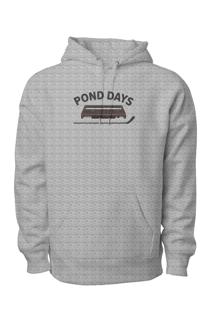 Pond Days Legend Heavyweight Hoodie Grey | Barn Garb Hockey Threads