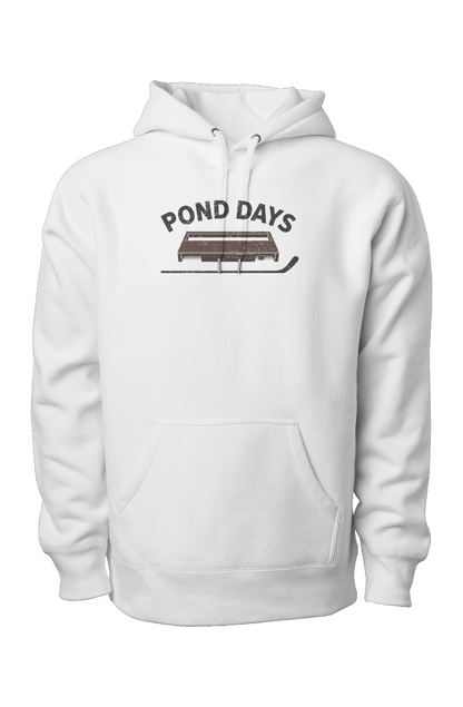 Pond Days Legend Heavyweight Hoodie White | Barn Garb Hockey Threads