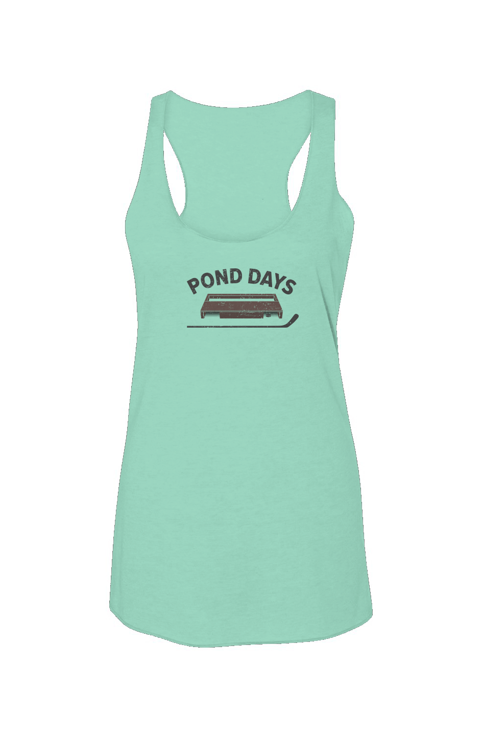 Pond Days Racerback Barn Tank Mint | Barn Garb Hockey Threads