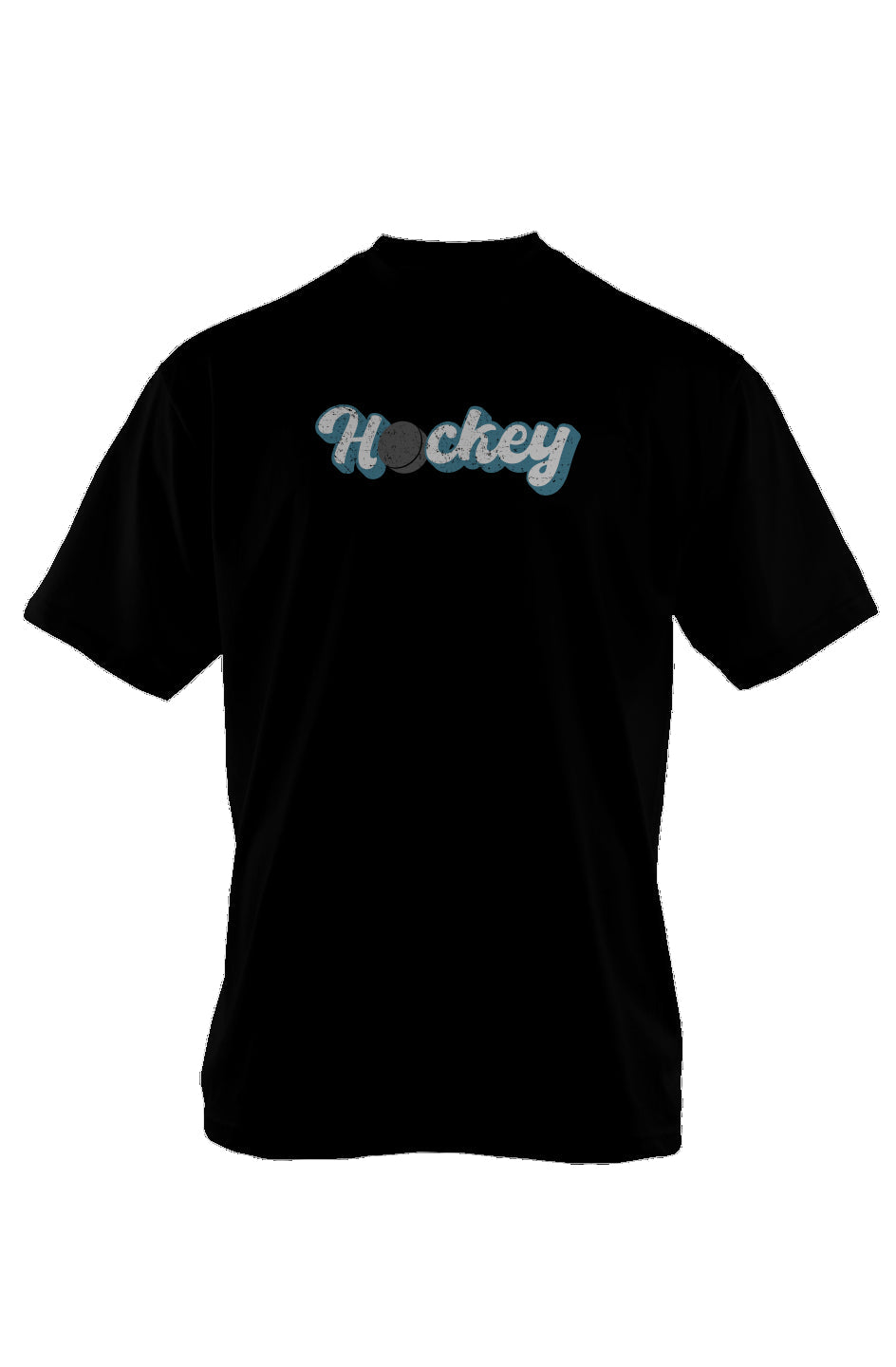 Puckin' Script 90s Throwback Tee Black | Barn Garb Hockey Threads