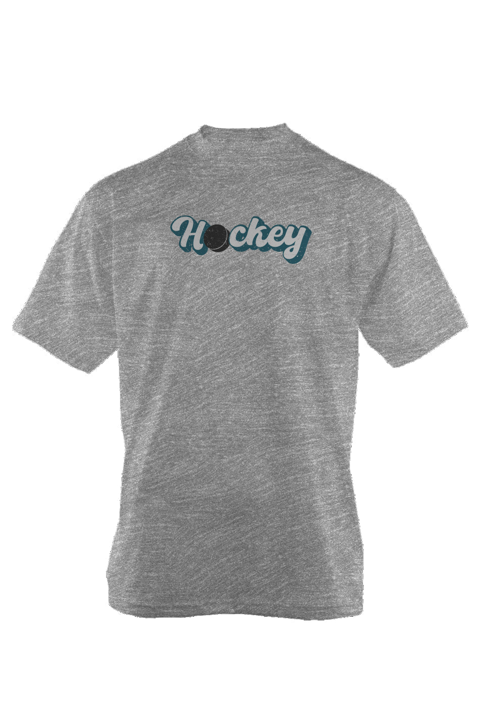Puckin' Script 90s Throwback Tee Grey | Barn Garb Hockey Threads