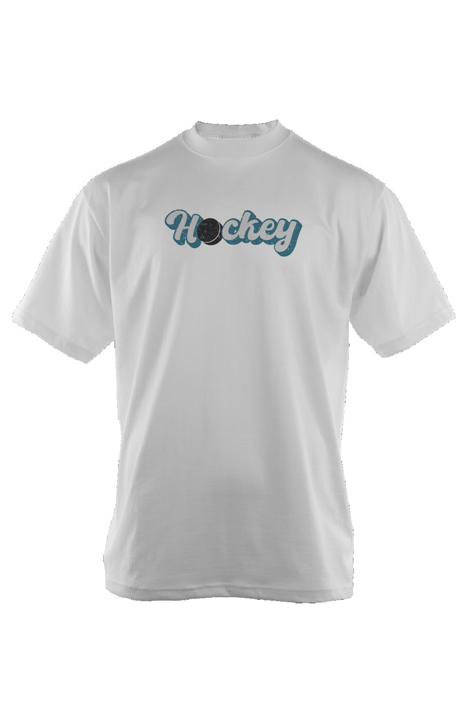 Puckin' Script 90s Throwback Tee White | Barn Garb Hockey Threads