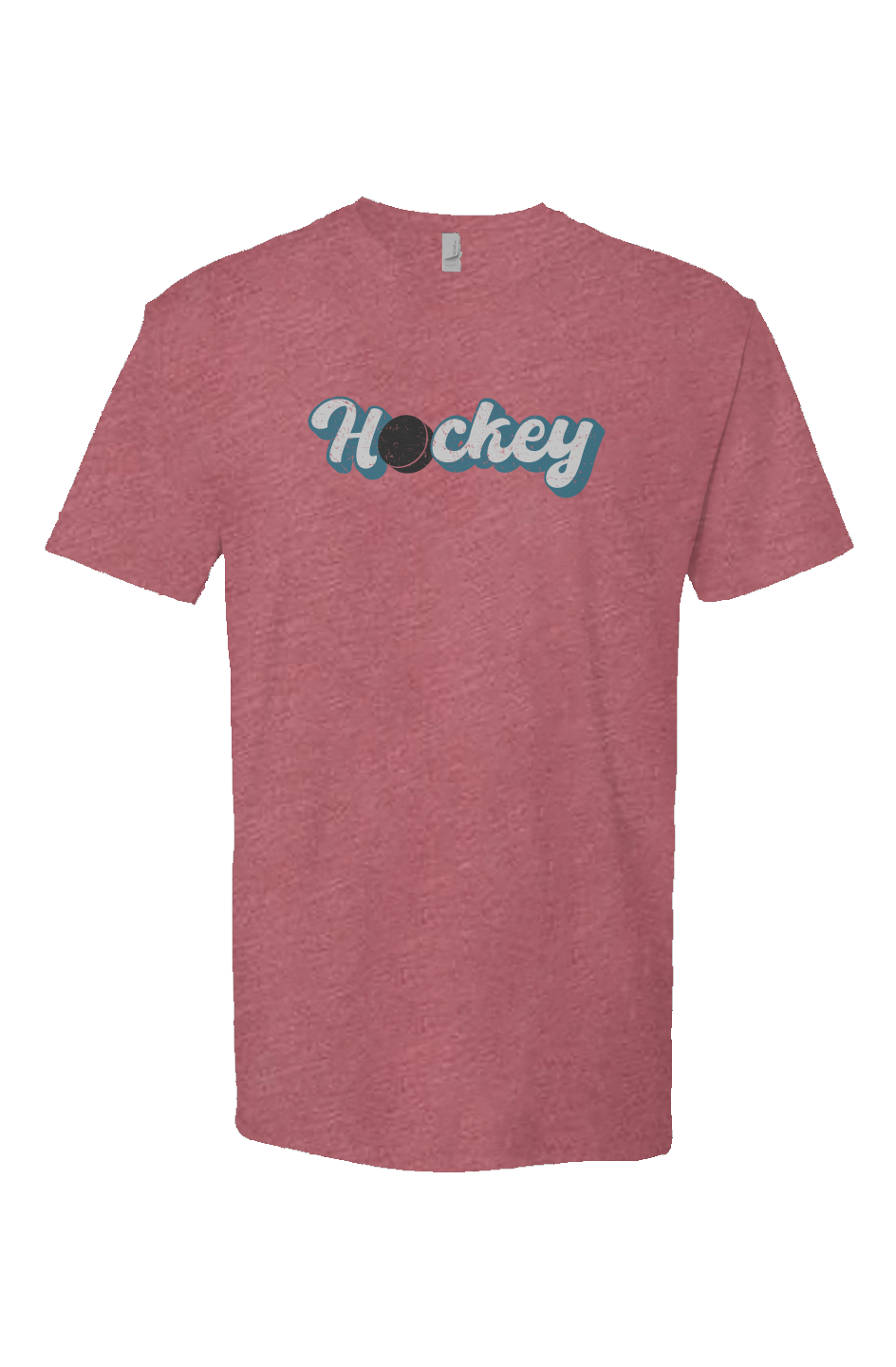 Puckin' Script Breakaway Performance Tee Heather Mauve | Barn Garb Hockey Threads