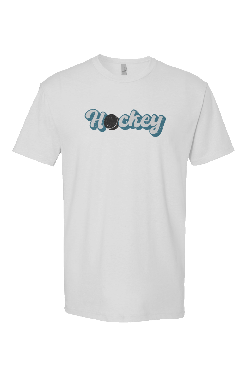 Puckin' Script Breakaway Performance Tee White | Barn Garb Hockey Threads