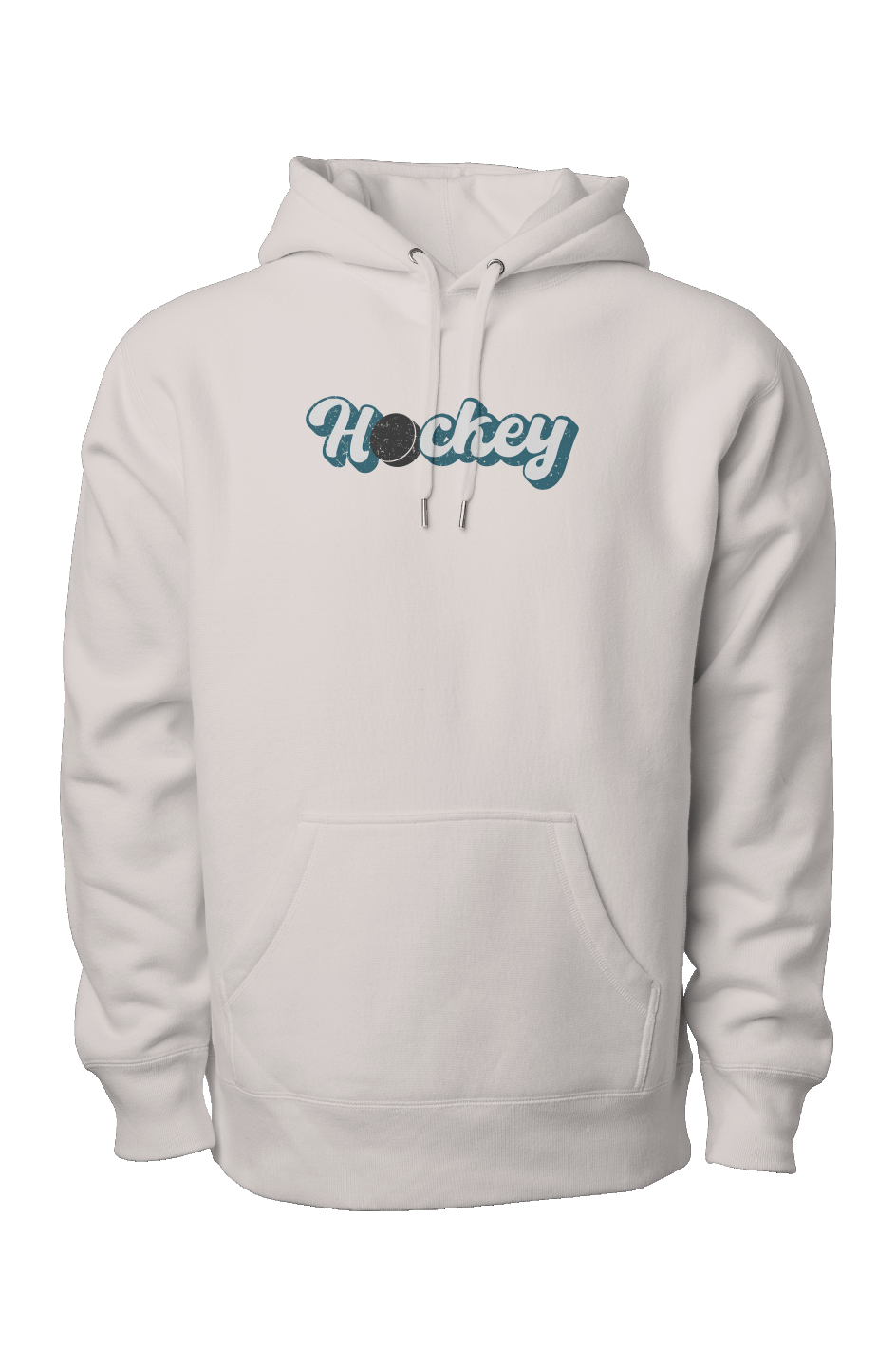 Puckin' Script Legend Heavyweight Hoodie Bone | Barn Garb Hockey Threads