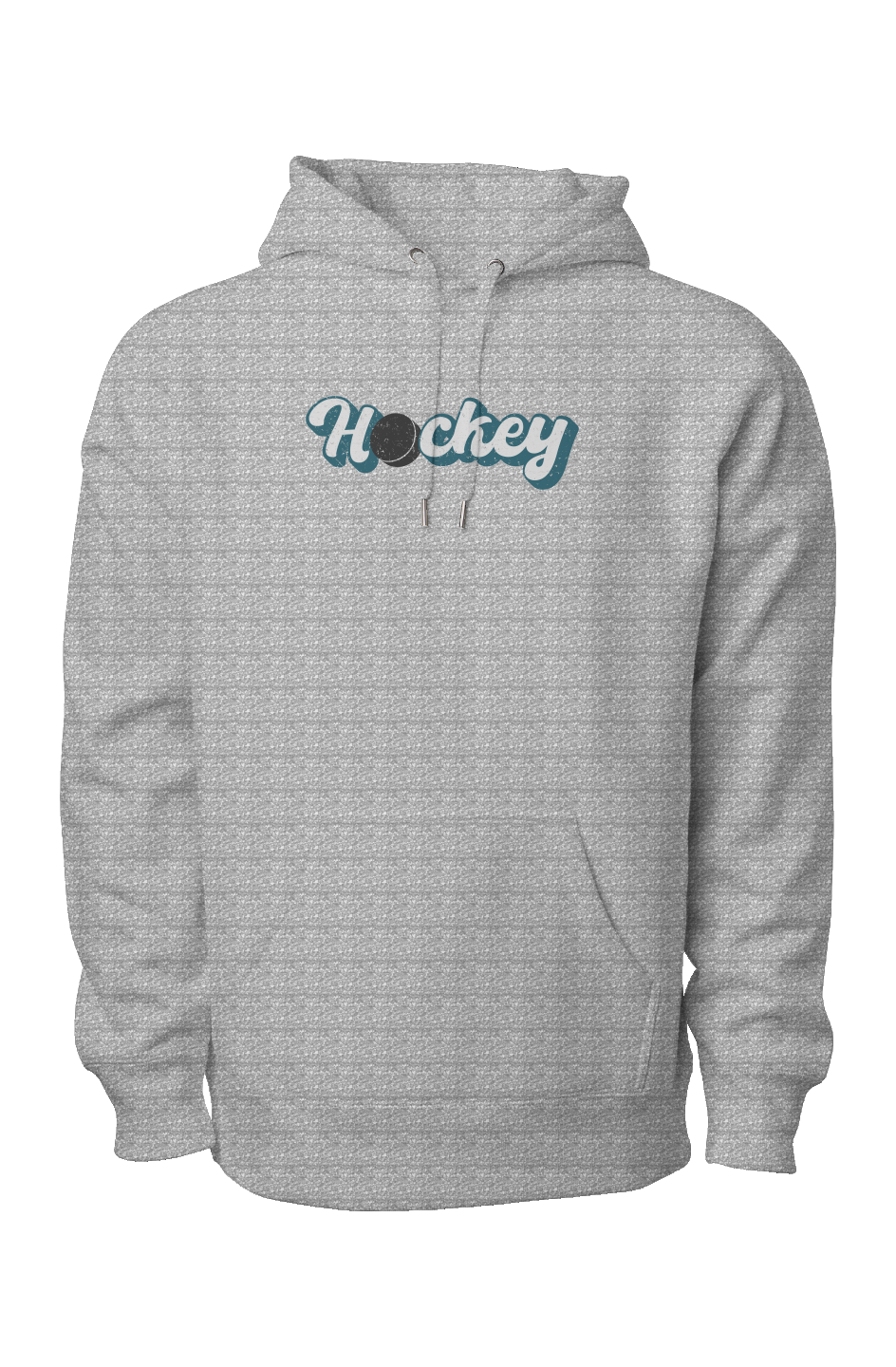 Puckin' Script Legend Heavyweight Hoodie Grey | Barn Garb Hockey Threads