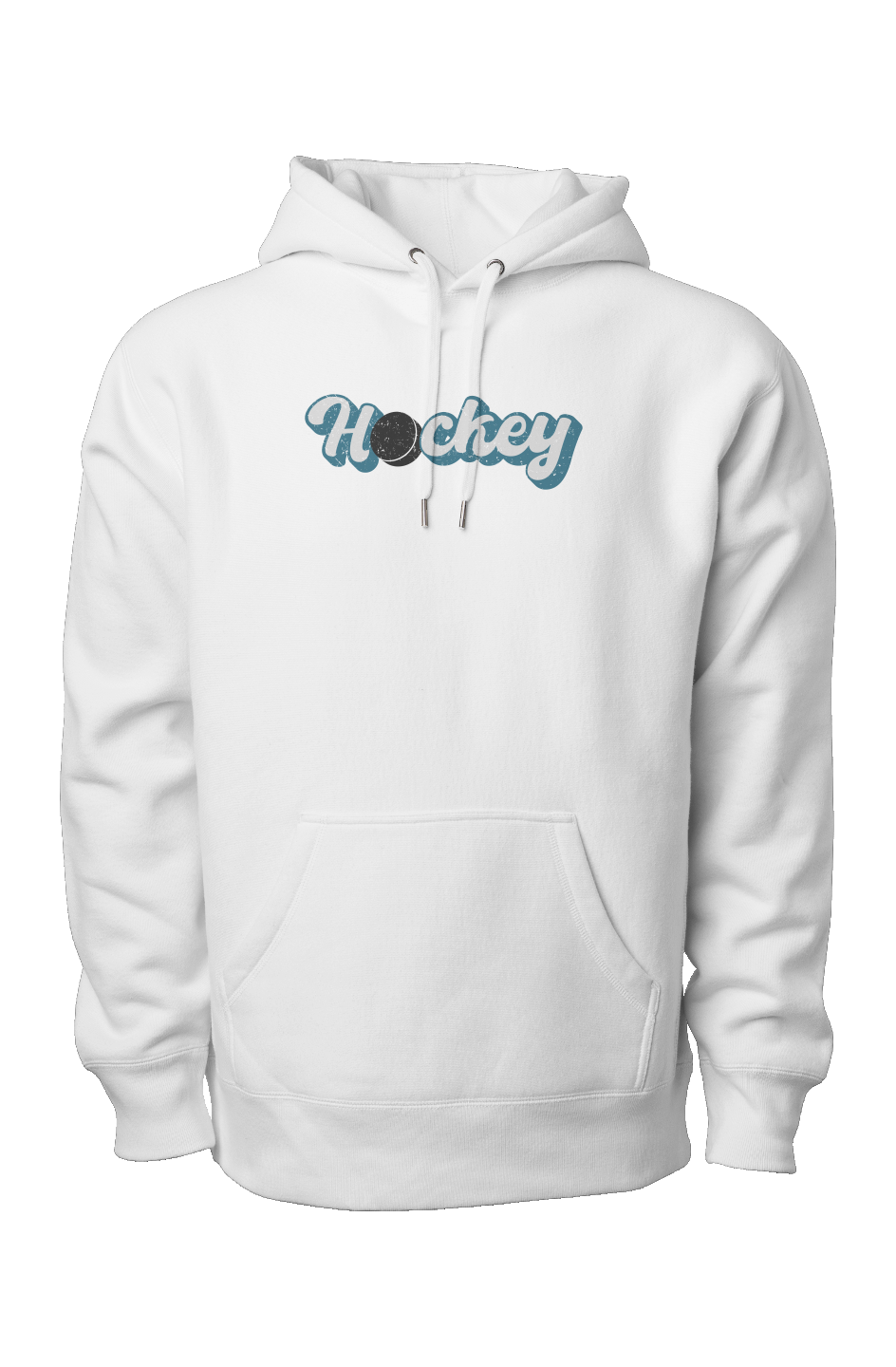 Puckin' Script Legend Heavyweight Hoodie White | Barn Garb Hockey Threads