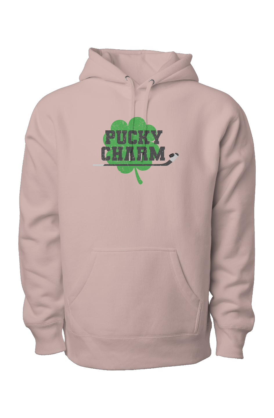 Pucky Charm Legend Heavyweight Hoodie Pink | Barn Garb Hockey Threads