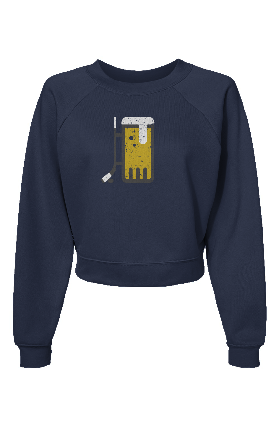 Raglan Rival Bar Down Pullover Navy Blue | Barn Garb Hockey Threads