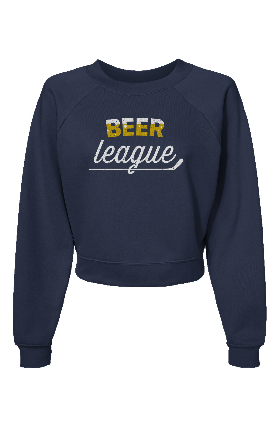 Raglan Rival Beer League Pullover Navy Blue | Barn Garb Hockey Threads