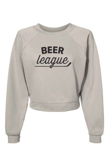Raglan Rival Beer League Pullover Vintage White | Barn Garb Hockey Threads