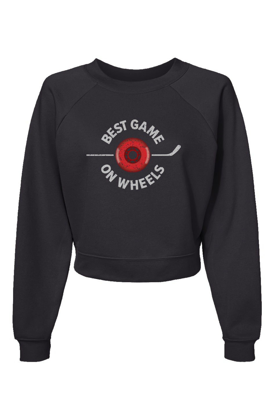 Raglan Rival Best Game on Wheels Pullover Charcoal | Barn Garb Hockey Threads
