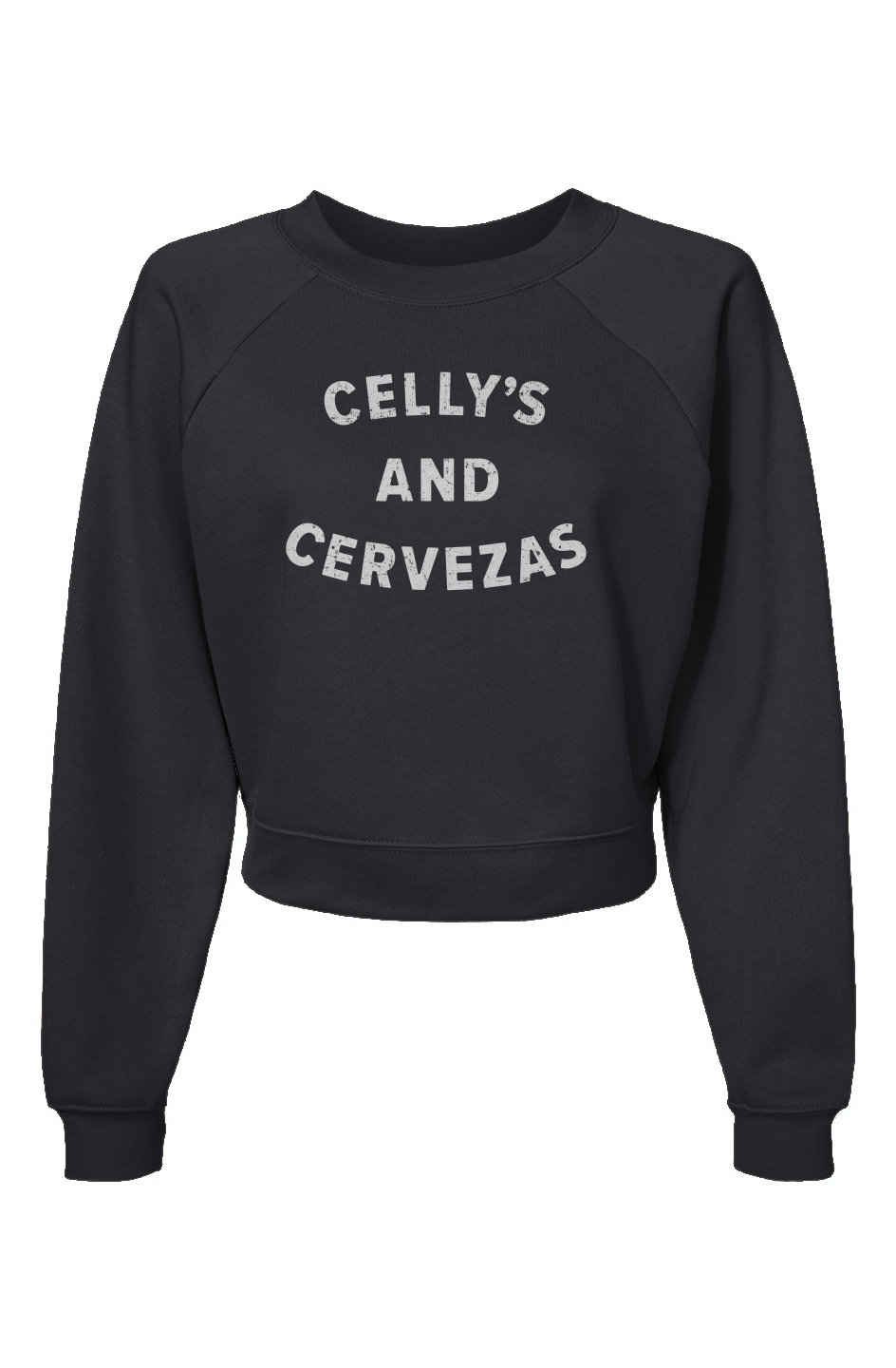 Raglan Rival Celly's and Cervezas Pullover Charcoal | Barn Garb Hockey Threads